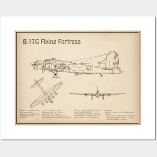 Boeing B-17 Flying Fortress Bomber - SD Posters and Art